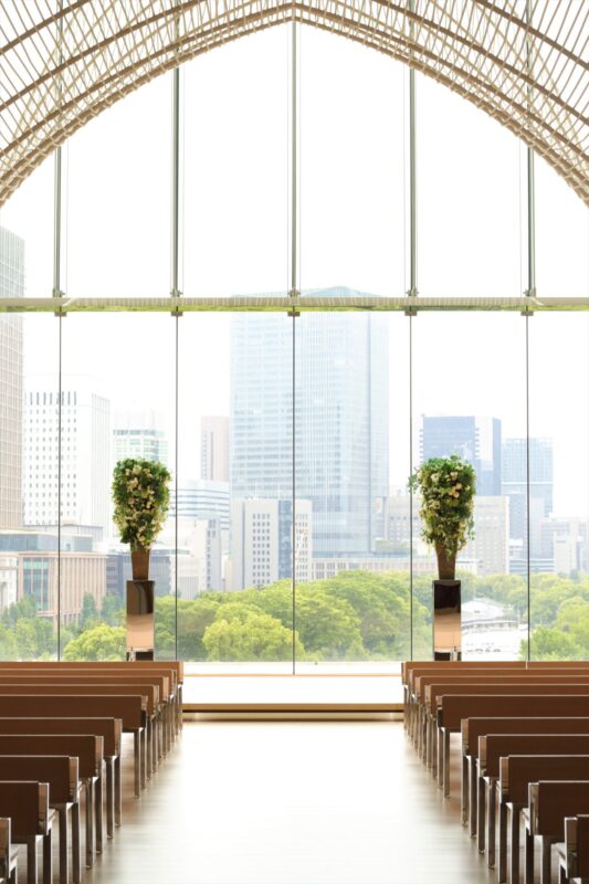 パレスホテル東京おすすめチャペル前撮りの魅力～色打掛～