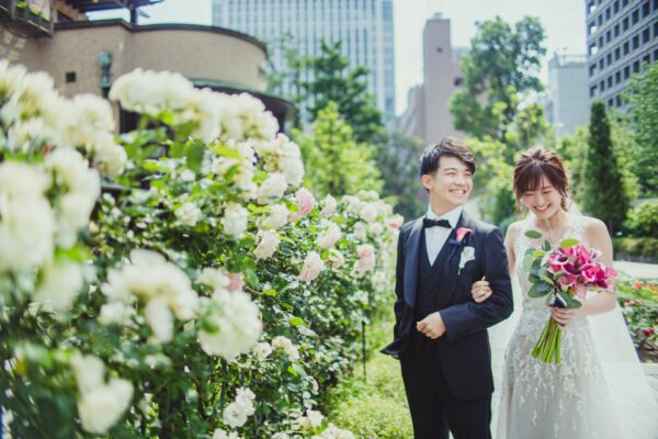 赤坂プリンスクラシックハウス  前撮りレポート〜Reem Acra(リーム・アクラ)のウェディングドレス～May. 2020