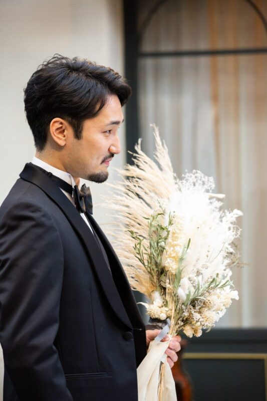 リストランテASOパーティーレポート～ご新郎様のフォーマルなタキシード・パーティースタイルの着こなし～