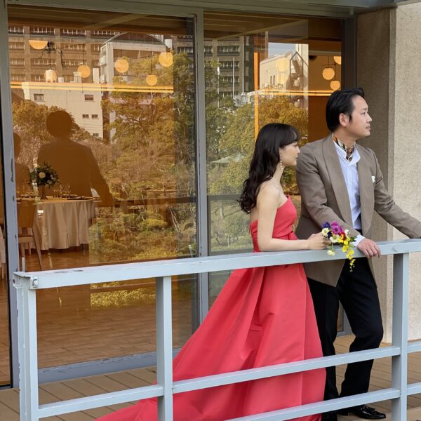 相楽園より夏のお式におすすめのカラードレスのご紹介