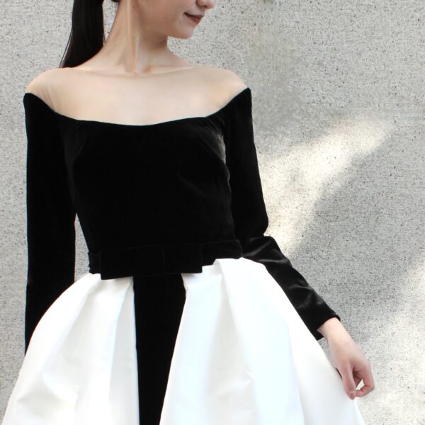 名古屋店限定　新作カラードレスのご紹介　～Monique Lhuillier（モニーク ルイリエ）BLACK✕WHITE～