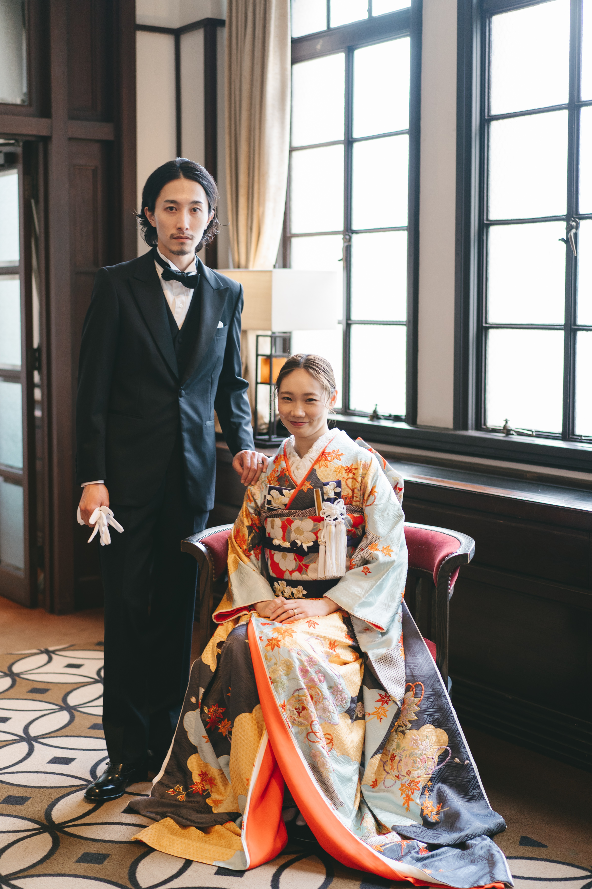 フォーチュンガーデン京都での本振袖とタキシードで叶える大正ロマンな