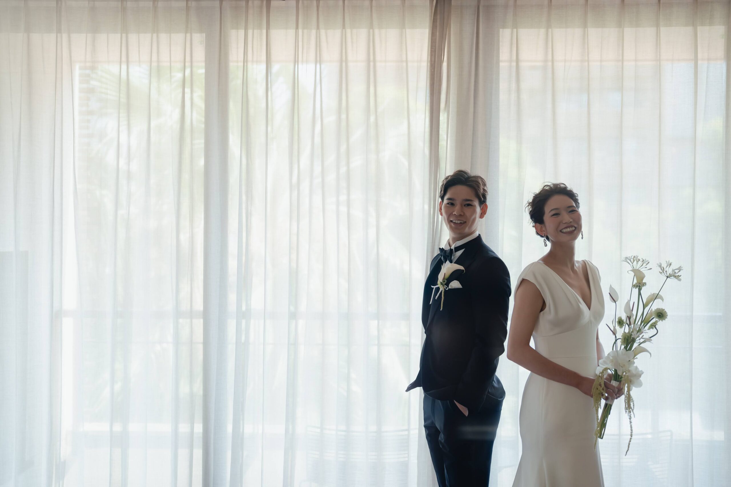 バレーボール男子日本代表西田有志選手、バレーボール女子日本代表古賀紗理那元選手の結婚式のタキシードとウェディングドレスはトリートで選びました