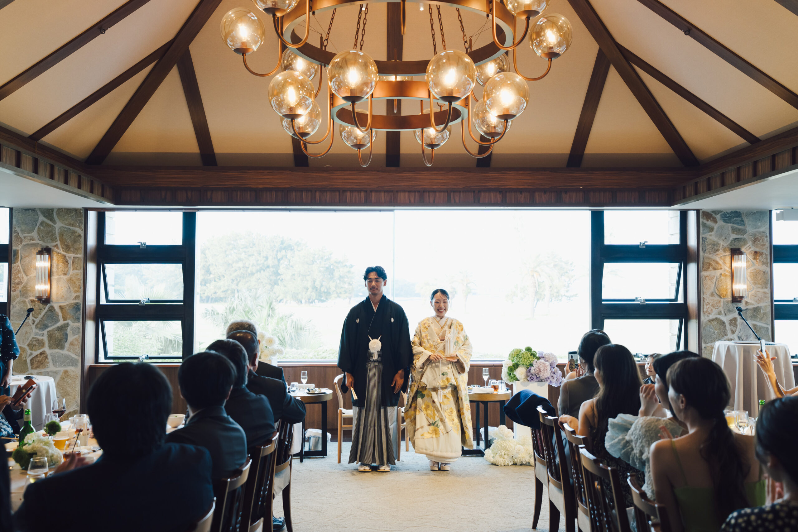 ザ ルイガンズ スパ＆リゾートのビーチの披露宴会場は、和装でのパーティーも叶えます