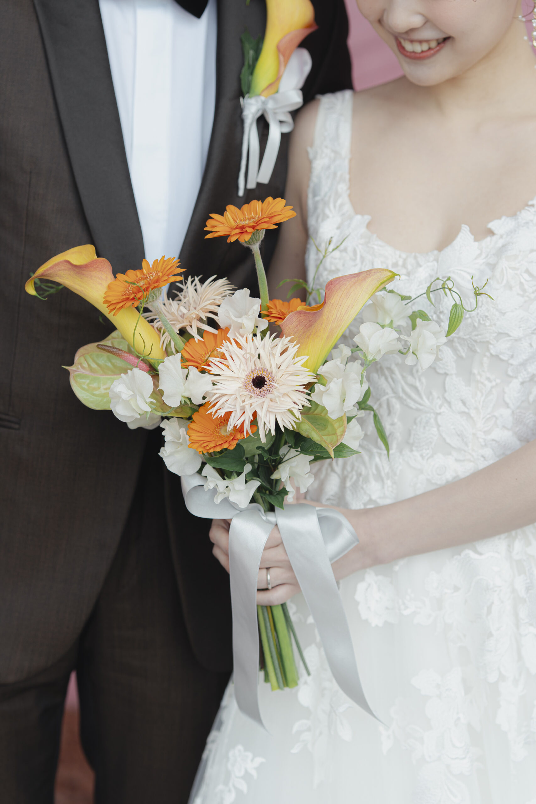 トリート福岡で人気のブリス モニーク ルイリエを纏うご新婦様と新郎様